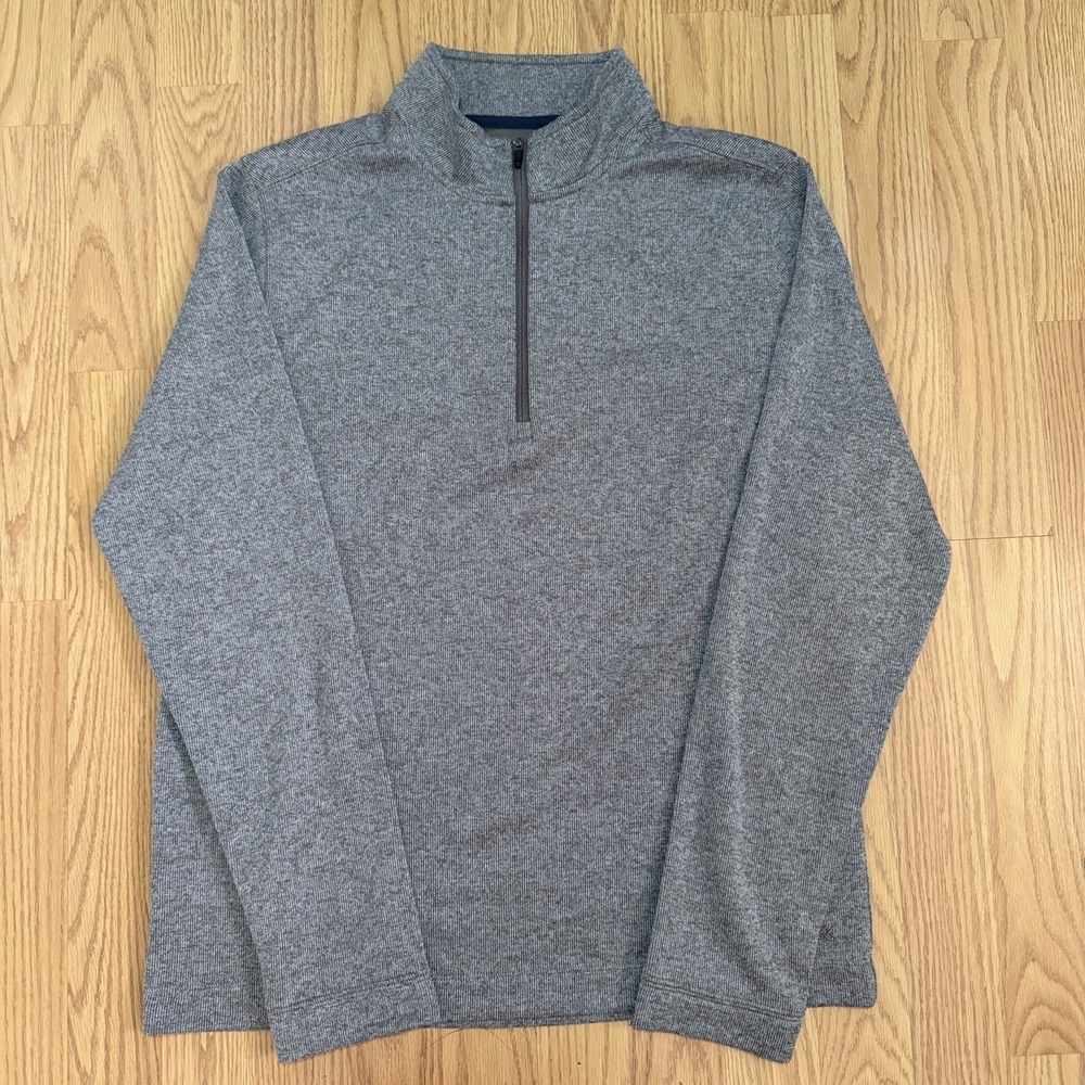 Rhone Commuter 1/4 Zip Sweater Men's M Gray Performance Golf Hiking - Picture 2 of 9